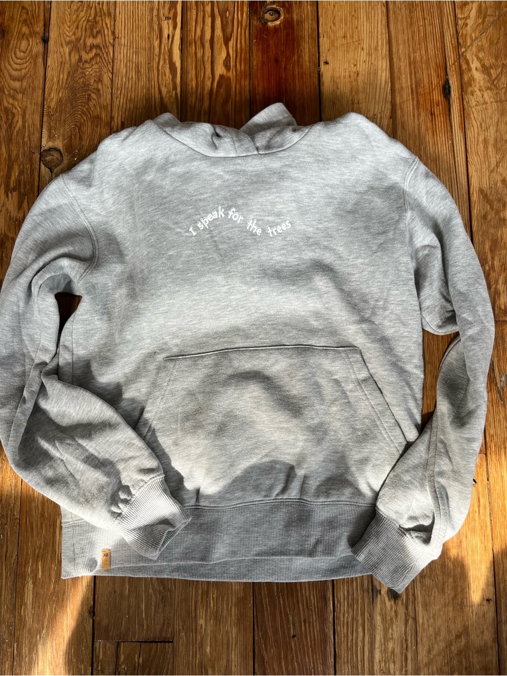 tentree Gray Sweatshirt with Front Pouch